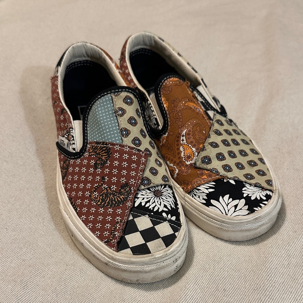 Vans Multicolor Patchwork Slip-Ons